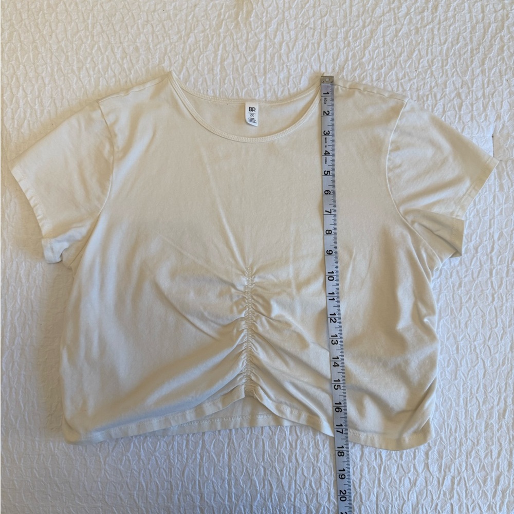 BP Cream Puff Sleeve Crop T-Shirt - Picture 4 of 10